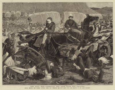 The Zulu War, Isandula, the Dash with the Colours by John Charles Dollman